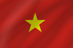 Vlag van Vietnam - Golf