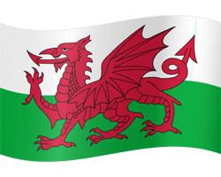 Vlag van Wales - Golvend