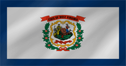 Flagge von West Virginia - Welle