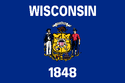 Flagge von Wisconsin - Original