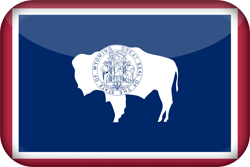 Flagge von Wyoming - 3D