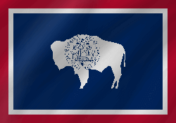 Vlag van Wyoming - Golf