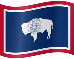 Drapeau du Wyoming - Ondulation