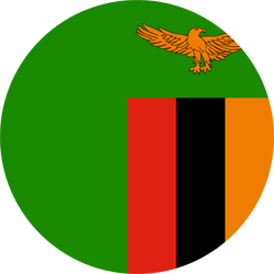 Vlag van Zambia - Rond