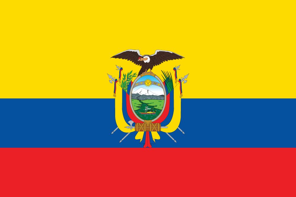 Flagge Ecuador